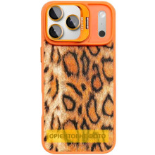 Чехол TPU+PC Wild Leopard with MagSafe and Lens для Apple iPhone 17 Air (6.5") – Оранжевый