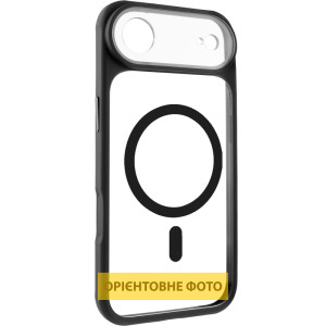 Чехол TPU+PC GETMAN Moon Clear with MagSafe для Apple iPhone 17 Air (6.5") – Черный
