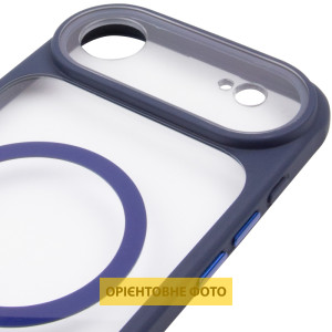 Чехол TPU+PC GETMAN Moon Clear with MagSafe для Apple iPhone 17 Air (6.5") – Blue