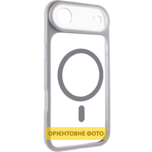 Чехол TPU+PC GETMAN Moon Clear with MagSafe для Apple iPhone 17 Air (6.5") – Серый