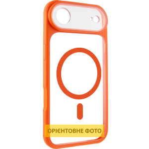 Чехол TPU+PC GETMAN Moon Clear with MagSafe для Apple iPhone 17 Air (6.5") – Оранжевый