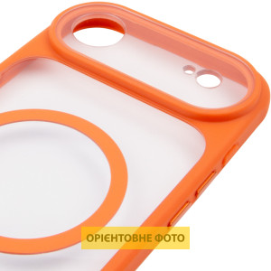 Чехол TPU+PC GETMAN Moon Clear with MagSafe для Apple iPhone 17 Air (6.5") – Оранжевый