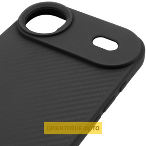 TPU чехол Carbon Protective with Magsafe для Apple iPhone 17 Air (6.5") – Черный