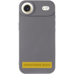 TPU чехол Carbon Protective with Magsafe для Apple iPhone 17 Air (6.5") – Серый