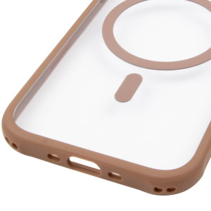 Чохол TPU+PC GETMAN Moon Clear with MagSafe для Apple iPhone 17 Air (6.5") – Brown
