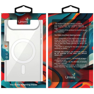 Чехол TPU Ummi transparent with Magnetic Fit для Apple iPhone 17 Air (6.5") – Прозрачный