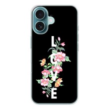 Чехлы для любимой на Айфон 17 Air (VPrint) (Цветы LOVE)