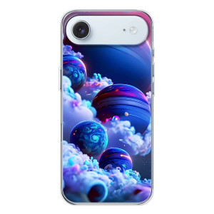 Чехлы КОСМОС для iPhone 17 Air – Синие планеты