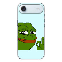 Чехлы с картинкой  Жаба Мем на iPhone 17 Air – Жаба все ОК