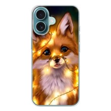 Чехлы с картинкой Лисички для iPhone 17 Air (VPrint) (Лисичка в гирляндах)