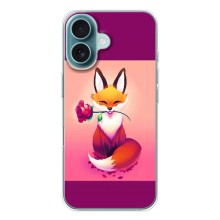 Чехлы с картинкой Лисички для iPhone 17 Air (VPrint) (Лисичка с розочкой)
