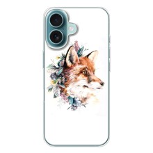 Чехлы с картинкой Лисички для iPhone 17 Air (VPrint) (Лисичка в цветочках)