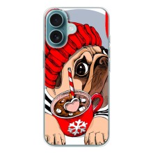 Чехлы с собаками для iPhone 17 Air (VPrint) (Собачка в шапке)