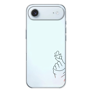 Чохол (Знак сердечка) для iPhone 17 Air – Сердечко на блакитному