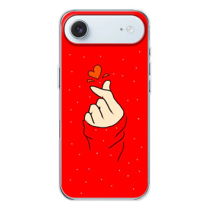 Чохол (Знак сердечка) для iPhone 17 Air – Сердечко на червоному