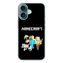 Чехол Майнкрафт на iPhone 17 Air (AlphaPrint) Minecraft (герои Minecraft)