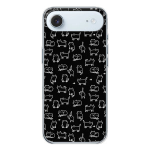 Чохол на тематику: Коти для iPhone 17 Air – Котики на чорному