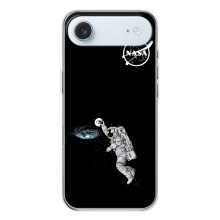 Силиконовый бампер с принтом "Наса" на iPhone 17 Air – Космонавт баскетболист