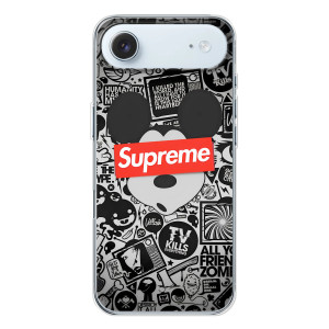 Чехол с Брендами одежды на Айфон 17 Эир – Supreme Маус
