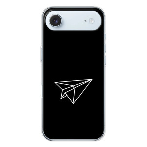 Чехол с картинками на черном фоне для iPhone 17 Air – Самолетик