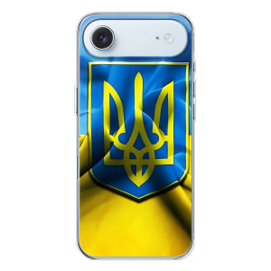 Чехол с картинкой (Патриотический ГЕРБ) на iPhone 17 Air – Герб и Флаг Украины