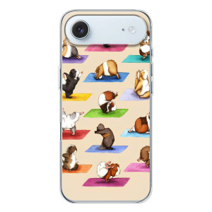 Чохол з Прикольним Принтом на iPhone 17 Air – Йога свинок