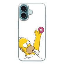Чехол с Симпсонами для iPhone 17 Air (VPrint) (Гомер с пончиком)