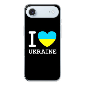 Чехол с Украинской символикой на Айфон 17 Эир – I Love Ukraine