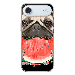Чехол (ТПУ) Милые собачки для iPhone 17 Air – Смешной Мопс