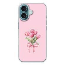 Чехол с розовым рисунком для iPhone 17 Air (Букет цветов)