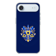 Чехол с украинским гербом на iPhone 17 Air – Цветочный герб