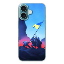 Чехол с украинским воином на iPhone 17 Air (Украинский прапор)