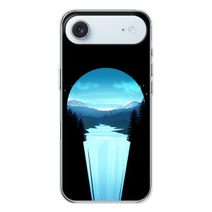 Летний Чехол на iPhone 17 Air – Синий Водопад