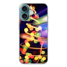 Новогодние Чехлы для Айфон 17 Air (VPrint) (Елка с гирлянд)