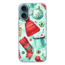 Новогодние Чехлы для Айфон 17 Air (VPrint) (Одежда НГ)