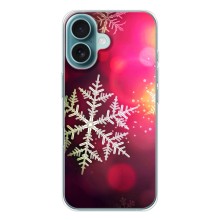 Новогодние Чехлы для Айфон 17 Air (VPrint) (Снежинка)