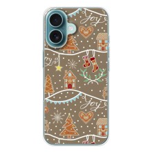 Новогодние, Праздничные Чехлы для iPhone 17 Air - 2024 год (Новогодние пряники)