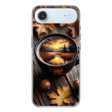 Чехол с уникальным дизайном «Осень с кофе» для iPhone 17 Air – Тёмный кофе