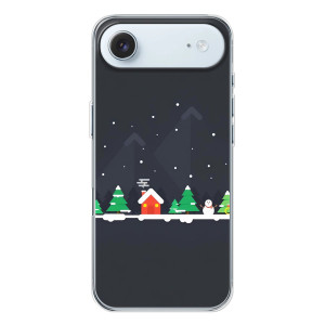 Силиконовый бампер на рождество для iPhone 17 Air – Город зимний