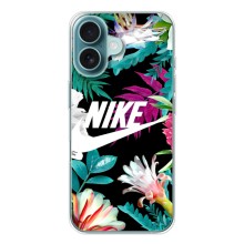 Силіконовый Чохол на iPhone 17 Air з картинкою НАЙК (Квітковий Nike)