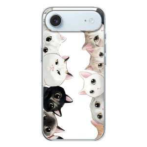 Силиконовый чехол с котиком для iPhone 17 Air – Коты