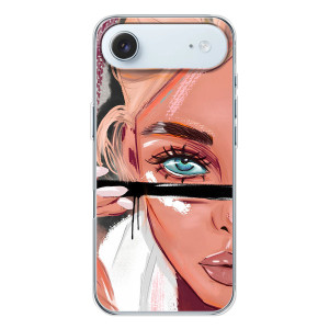 Силиконовый Чехол на iPhone 17 Air с картинкой Стильных Девушек – Девушка и ресницы