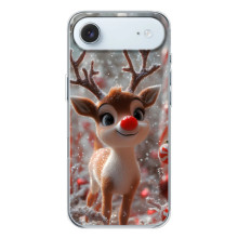 Яркий чехол для iPhone 17 Air с Зимними Оленятами