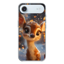 Яскравий чохол для iPhone 17 Air з Зимові Оленята (Оленятко серед герлянд)