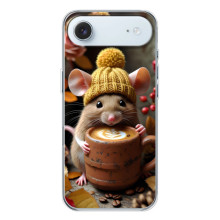 Печатный чехол «Зверята с кофе» для iPhone 17 Air – Медведь с кофе