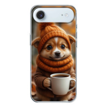 Печатный чехол «Зверята с кофе» для iPhone 17 Air – Песик с кофе