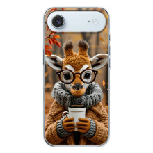 Печатный чехол «Зверята с кофе» для iPhone 17 Air – Жираф с кофе