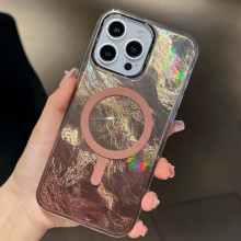 Чехол TPU Shiny Mountain Magnetic Fit для Apple iPhone 17 Pro Max (6.9") – Коричневый