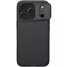 Карбоновая накладка Nillkin CamShield Pro для Apple iPhone 17 Pro Max (6.9") – Черный