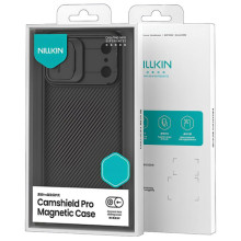 Карбоновая накладка Nillkin CamShield Pro Magnetic для Apple iPhone 17 Pro Max (6.9") – Черный